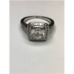 Tiffany Platinum Gold 2ct Diamond Ring
