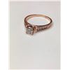 Image 2 : 14K Rose Gold Diamond Engagement Ring