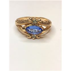 14K Yellow Gold Tanzanite Ring