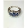 Image 1 : 14K White Gold Sapphire Ring