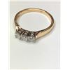 Image 2 : 14K Yellow and White Gold Diamond Ring