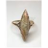 Image 1 : 10K Yellow Gold Agate Ring