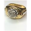 Image 2 : 14K Yellow Gold Men's Diamond Ring