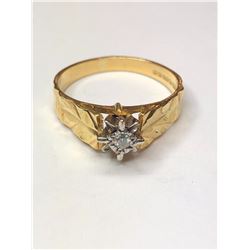 18K Yellow Gold Diamond Ring
