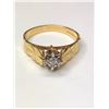 Image 1 : 18K Yellow Gold Diamond Ring