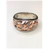 Image 1 : 10K White and Rose Gold Diamond Ring