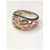 Image 2 : 10K White and Rose Gold Diamond Ring