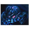 Image 1 : Yuroz, "Lovers" Hand Signed Limited Edition Serigraph on Canvas with Certificate of Authenticity.
