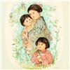 Image 2 : "Leaving the Garden" Limited Edition Lithograph by Edna Hibel, Numbered and Hand Signed with Certifi