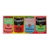 Image 1 : Steve Kaufman (1960-2010), "Campbell's Soup Cans" Hand Painted Limited Edition Silkscreen on Canvas 
