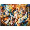 Image 1 : Leonid Afremov (1955-2019) "Bottle Jazz I" Limited Edition Giclee on Canvas, Numbered and Signed. Th