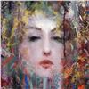 Image 2 : Vincent Cacciotti, "Fixation" Framed Original Oil Painting on Canvas, Hand Signed with Letter of Aut
