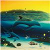 Image 2 : "Warm Tropical Waters" Limited Edition Giclee on Canvas (43" x 26") by Renowned Artist Wyland, Numbe