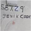 Image 2 : Jenik Cook, Original Acrylic Painting on Gallery Wrapped Canvas (29" x 58"), Hand Singed Inverso wit