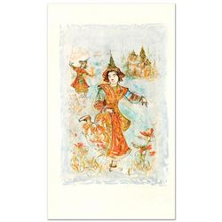  Thai Dancers  Limited Edition Lithograph by Edna Hibel (1917-2014), Numbered and Hand Signed with C