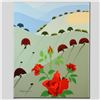 Image 1 : "Pushing Up Roses" Limited Edition Giclee on Canvas by Larissa Holt, Numbered and Signed. This piece