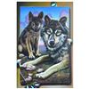 Image 1 : Ferjo, "He Eyes of A Wolf" Original Painting on Canvas, Hand Signed with Letter of Authenticity.