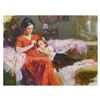 Image 1 : Pino (1939-2010)- Hand Embellished Giclee on Canvas "Sweet Love"