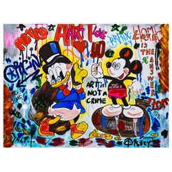 Nastya Rovenskaya- Mixed Media "It's All About Money"