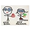 Image 1 : Todd Goldman, "Nice Package" Hand Signed Original Painting on Canvas with Letter of Authenticity.
