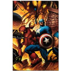 Marvel Comics  New Avengers #6  Numbered Limited Edition Giclee on Canvas by Bryan Hitch with COA.