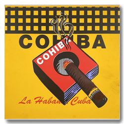 Steve Kaufman (1960-2010),  COHIBA  Hand Signed and Numbered Limited Edition Hand Pulled silkscreen 