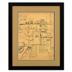 Neal Doty (1941-2016), Framed Original Drawing, Hand Signed with Certificate of Authenticity.