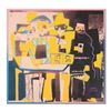 Image 1 : Ringo, "Three Musicians (Picasso Homage)" One-of-a-Kind Hand-Pulled Silkscreen and Mixed Media Paint