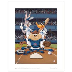 "At the Plate (Blue Jays)" Numbered Limited Edition Giclee from Warner Bros. with Certificate of Aut