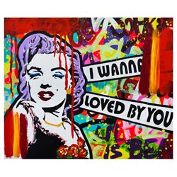 Nastya Rovenskaya- Mixed Media "I Wanna Be Loved By You"