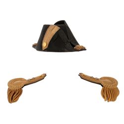 U.S. Navy full dress box set, Marine Corps boxed epaulets and vintage (2) USN ceremonial swords.