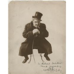 W. C. Fields early Vaudeville era signed photograph.