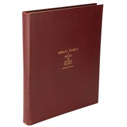 Shirley Temple personal large portrait photo album of Hurrell photographs from Heidi.