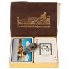 Image 1 : The Brown Derby (1) money clip with boxed set of (2) decks of Brown Derby playing cards.