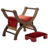 Image 1 : The Sign of the Cross Chair and Footstool.