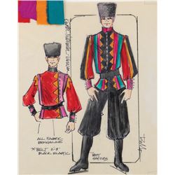 Ret Turner (11) costume sketches for an ice show including The Nutcracker.