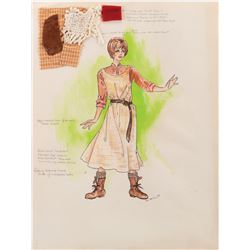 Debbie Reynolds “Molly” (11) costume sketches by Paco Macliss for The Unsinkable Molly Brown