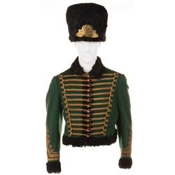 Austro-Hungarian Hussar jacket and fur hat from unidentified MGM films.
