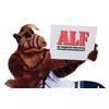 Image 1 : Oversize “ALF alien productions” credit bumper artwork from ALF.