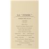 Image 2 : Titanic menu & silver star menu holder.