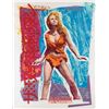 Image 1 : Richard Duardo signed screen print of Raquel Welch from 1 Million Years B.C.