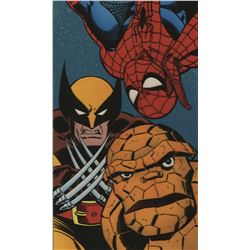 Marvel video box trio of artworks by Ron Frenz & Terry Austin.