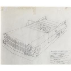 Technical drawings of The Muppet car from The Muppets Take Manhattan