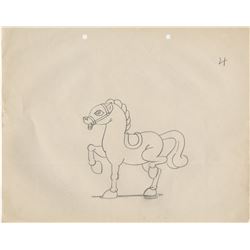 Ub Iwerks Columbia Studios (200+) animation drawings - Color Rhapsodies “The Horse on Merry-Go-Round