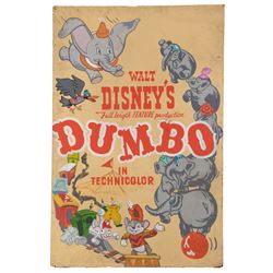 Original screen used hand-painted Dumbo poster display from 1941.