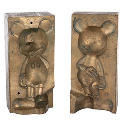 Disney vintage brass injection mold for production of a “Mickey Mouse” figurine.