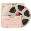 Image 1 : Vintage reel-to-reel tape labeled “Desilu Score Star Trek 9/20/66” with original sound report.