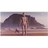 Image 1 : Original production office photo print of Ralph McQuarrie concept artwork of C-3PO and R2-D2.