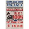 Image 1 : Marty Robbins National Guard Armory concert poster.