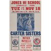 Image 1 : Carter Sisters concert poster.
